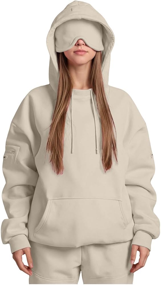 NIVARA™ Sleep Hoodie — Built In Eye Mask