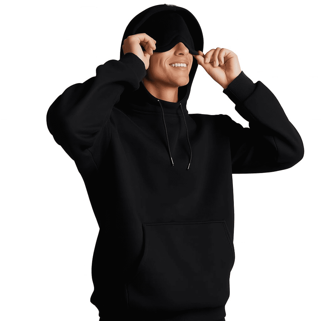 NIVARA™ Sleep Hoodie — Built In Eye Mask